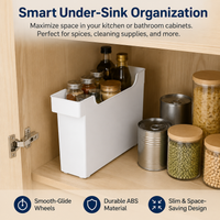 Small Drawer Organiser for Toiletries, 18L White Japanese Style Storage Boxes, Untreated Material Craft Supply Box
