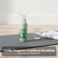 Respiratory Muscle Ergonomic Mouthpiece Adjustable Resistance Breathing Exerciser Medical-Grade Silicone Inspiratory Muscle for Adults
