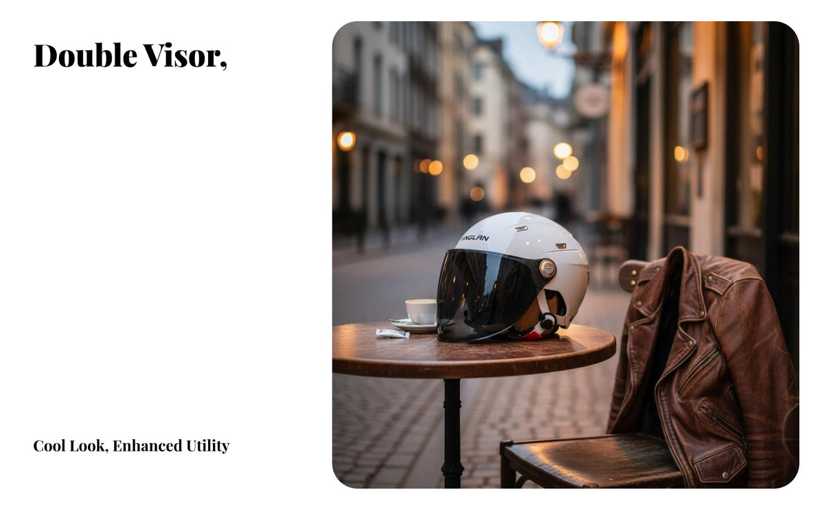 Retro Design Half Helmet 3C Certified Retro Design Helmet Four-Season Use for Women, Commuters, Street Riding, City Commuting