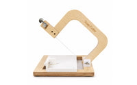 Wire Soap Cutter Non-Slip Soap Cutting Tool with Wooden Base Heavy-Duty for Home Workshops