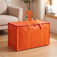 Foldable Storage Bag Large-Capacity Zippered Storage Bag Heavy-Duty for Students