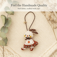 Korean Ins Style Christmas New Year Cartoon Rabbit Doll Keychain Bag Charm
