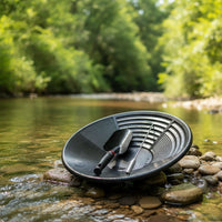 Gold Panning Kit Plastic Gold Pan with Shovel Basin Lightweight Beginner for Prospectors, River