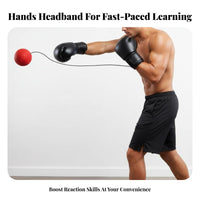 Improves Reaction & Speed Boxing Reflex Ball All Skill Levels Head-Mounted Rebound Ball Long-Lasting for Boxers, Beginners, Workout