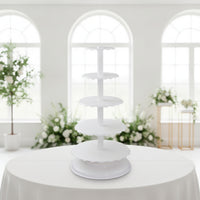 6-Tier Cake Stand Stacked Tiered Cupcake Stand Large Cupcake Display for Dessert Creators, Caterers