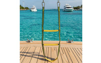 Hanging Boat Ladder Stitched Marine Boarding Ladder Metal Clips Water Gear for Inflatable Boats, Yachts, Watercraft