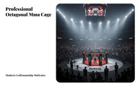 MMA Eight-Sided Cage Heavy Duty Competition Fighting Arena Professional Freestanding Fighting Cage for Gym Owners, Athletes, Training Center