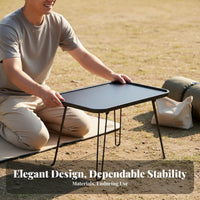 Foldable Tray Table Foldable Design Folding Lap Table Easy to Store Portable Furniture for Students, Telecommuters, Outdoor, Camping, Small Areas