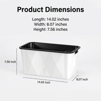 Automated Watering Planter, Rectangular Plant Pot with Drainage System Planter Box for Vegetables Strawberries