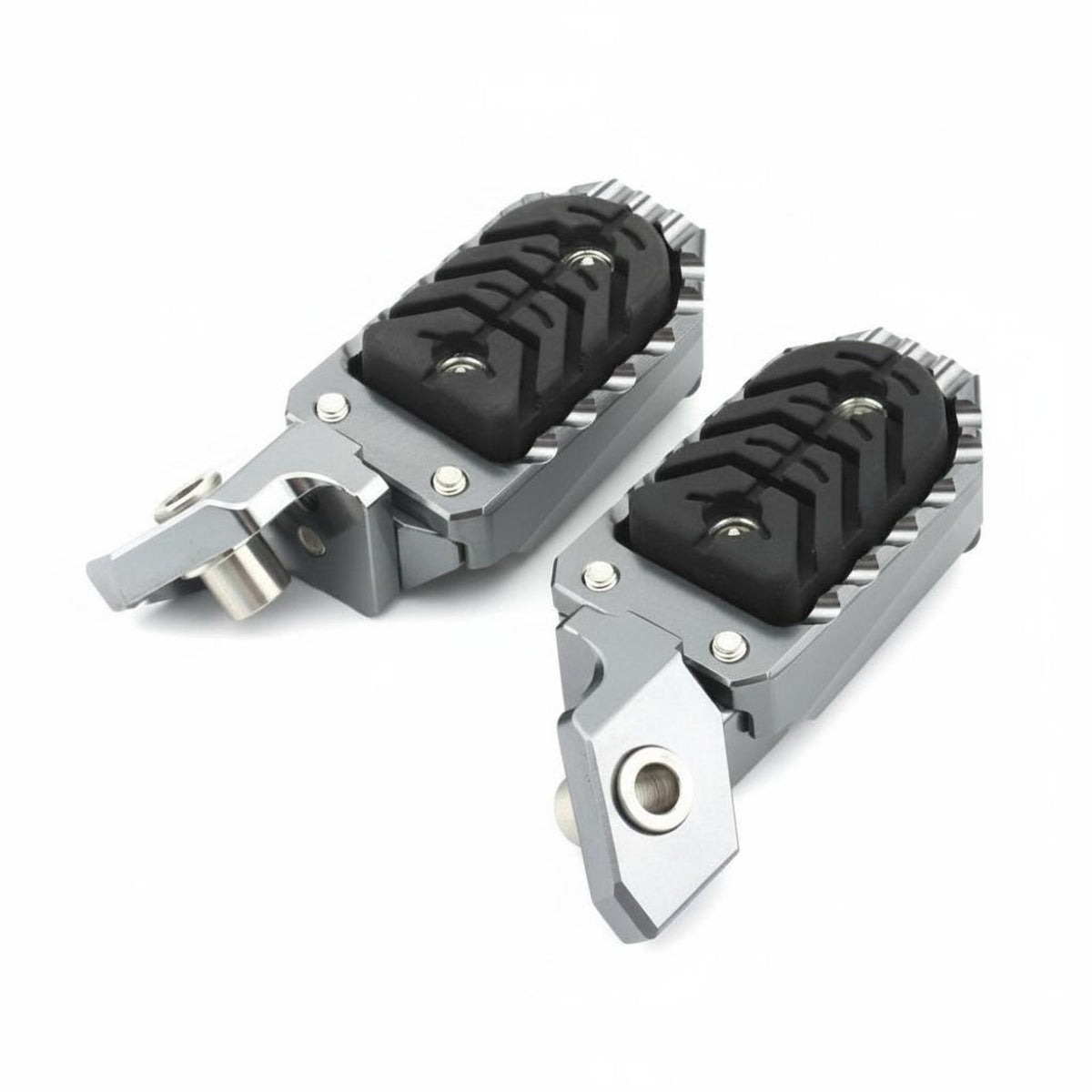 Adjustable Motorcyclist Footpegs Widened Surface Wide Motorcycle Foot Rests Anti-Slip Footpeg Set for off-Pavement