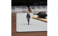 3 Pieces 1:64 Girl Figurines Scene Decoration Mini Resin Doll Set Realistic Design Miniature Decor for Display