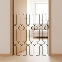 Collapsible Foldable Pet Gate Indoor Metal Pet Gate Portable Barrier Freestanding for Dogs, Young Dogs, Cats, Doorways, Stairs, Hallway, House