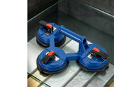 Single-Button Air Release Triple Suction Cup Lifter 3 Cup Vacuum Lifter Construction Tool for Installers, Workers