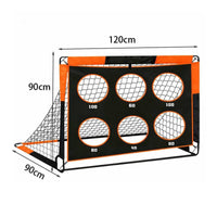 Soccer Goal with Target Net Training Soccer Goal with Target Precision for Young Athletes, Coaches, Backyard, Park