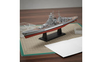 1:700 Naval Vessel Model Click-Together Design Warship Assembly Kit Includes Display Stand Assembly Kit for Collectors, Beginners, Decoration