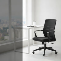 Ergonomic Mesh Office Chair Height-Adjustable Computer Chair Reclining Rolling for Professionals