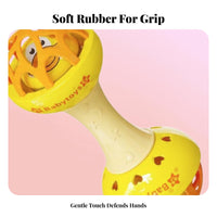 Early Educational Infant Grasping Ball Easy to Grip Soft Rattle Ball Promotes Movement Skills for Infants, Newborns, Tummy Time, Playtime