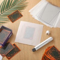 47-Piece Card Flattening Kit with Heat Pen Card Care Tools