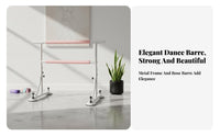 Portable Dance Practice Bar Sturdy Construction Adjustable Dance Barre Non-Slip Feet Home Practice Dance Bar for Dancers, Beginners, Indoor