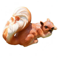 Hanging Squirrel Decoration Painted Squirrel Hanging Decoration Decorative Figurine Natural Tones Garden Decor Ready to Hang