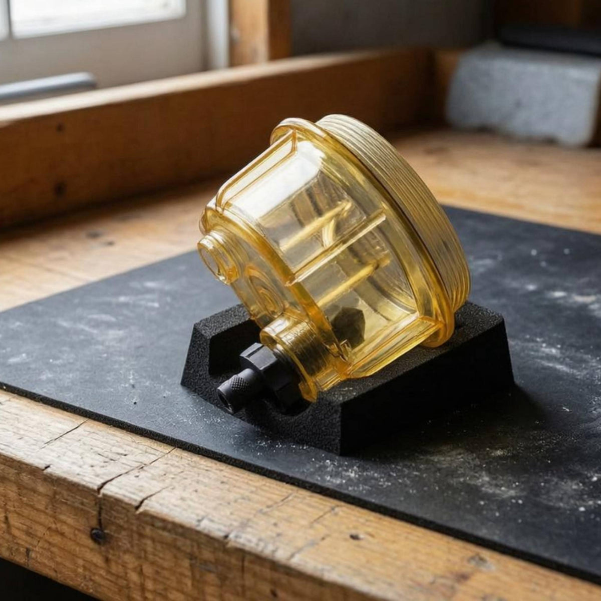 Transparent Oil Water Separator Cup Drain Spigot Kitchen  Tool  Knob Liquid Container