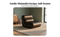 Modernist design Upholstered Rocking Armchair Nordic Inspired Upholstered Rocking Chair Small Space suitable for Home Furniture Ergonomic Comfort for Apartment Dwellers, Design aficionados, Living Room, perusing corner, Bedroom, Nursery