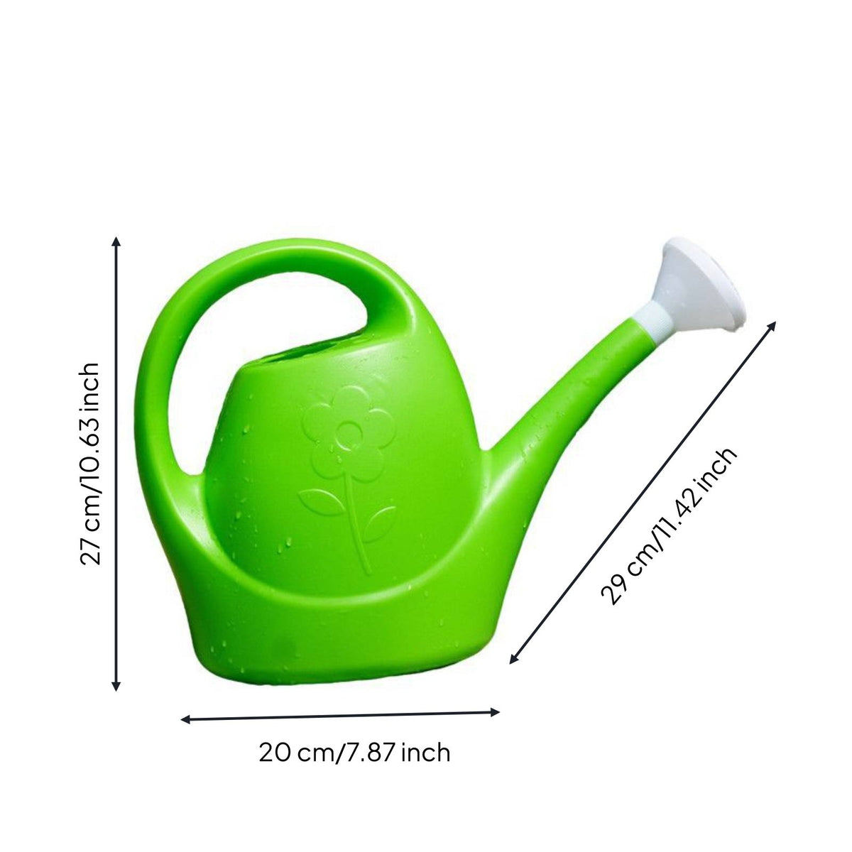 Long Spout Watering Can Adjustable Water Flow Shower Head Watering Can Anti-Fall