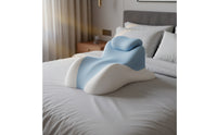Skin-Friendly Multifunction Sleep Pillow Soft Body Support Pillow Contour Contoured Cushion Ergonomic for Readers, Students, Bed, Sofa, Dorm Room