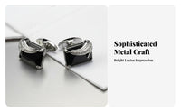 French Shirt Cufflinks Crystal Centerpiece Secure Fastening for Weddings