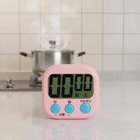 Countdown Wecker LCD Display Digital Kitchen Alarm Clock Cooking Timer Magnetic Attachment Portable Stopwatch User-friendly Suitable for Seniors Kids Cooking Study