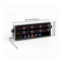 LED Multi-Channel Kitchen Timer Industrial Commercial Kitchen Timer Sturdy Precision for Chefs, Cooks