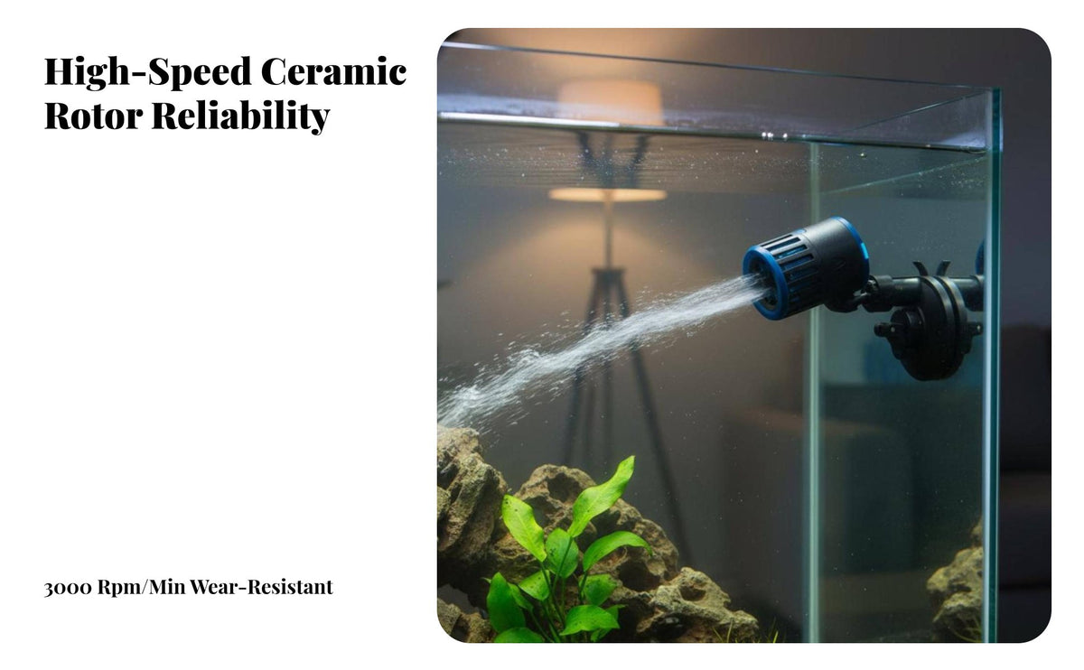Double Head Aquarium Pump Quiet Aquarium Water Circulator Pump Freshwater and Saltwater Use Submersible Water Circulator for Marine Aquariums
