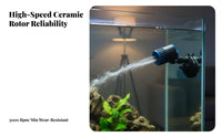 Double Head Aquarium Pump Quiet Aquarium Water Circulator Pump Freshwater and Saltwater Use Submersible Water Circulator for Marine Aquariums