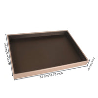 Jewelry Display Tray Brushed Gold Jewelry Organizer Tray Rectangular Open-Top for Jewelers, Retail Showcase