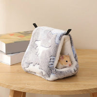 Parrot Nest and Winter Bird Nest, Flannel Budgie Cage Accessory and Hamster Bedding, 21x20cm Winter Warm Sugar Glider Supplies, Hanging Bird Bed