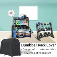 Oxford Fabric Dumbbell Rack Dust Cover, Waterproof, Dustproof, Sunproof, A-Type Dumbbell Rack Cover