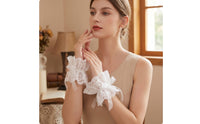 Collar and Cuffs Set Vintage-Inspired Lace Collar with Cuffs Neck Ruff Theatrical for Cosplayers, Cosplay, Costume Parties