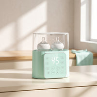Sterilizing Baby Bottle Warmer with Sterilizer Multifunctional Double Bottle Warmer Fast Heating Appliance Digital for Parents, Newborns, Nursery, Kitchen, Home