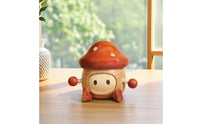 Mushroom Storage Box Wooden Box with Lid Sturdy Wooden Container with Lid for Desk