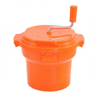 Fitted Lid Salad Dryer Side Handles Manual Salad Dryer Centrifugal Hand Crank Vegetable Dryer Plastic