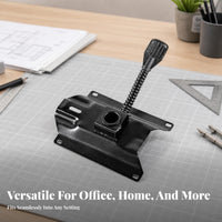 Steel Swivel Chair Chassis Support Arm Metal Chair Base Assembly Screw Holes Swivel Base Plate Adjustable
