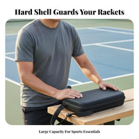 Pickleball Paddle Bag Large Capacity Pickleball Paddle Case Hard Shell Racket Case Safeguarding Sports Accessory Spacious