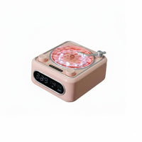 Aurora Projection Vinyl Player Design Light Display Unit Water Wave Effect Multifunction Speaker Timepiece Multifunctional Night Light Multi-Functional for Gift Givers, Young Adults, Bedroom, Relaxation, Parties, Living Room