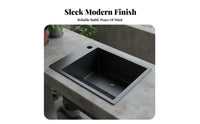 Anti-Smudge-Resistant Coating Laundry Sink with Washboard Single-Piece Molding Integrated Washboard Sink Easy to Clean Stainless Steel Utility Basin Wear-Resistant for Homeowners, Families, DIY Enthusiasts, Balcony, Outdoor, Basement, Kitchen