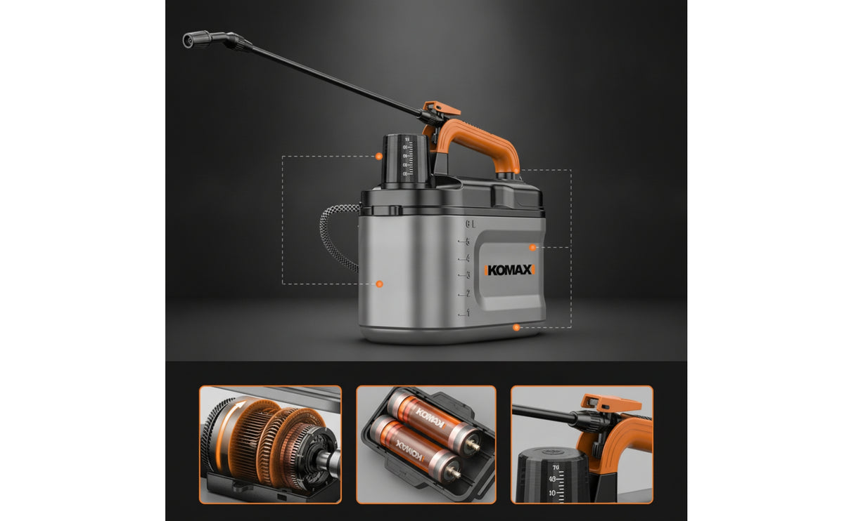 Handheld Electric Sprayer Rechargeable Electric Sprayer with Shoulder Strap Powered for Gardeners, Homeowners, Garden, Home