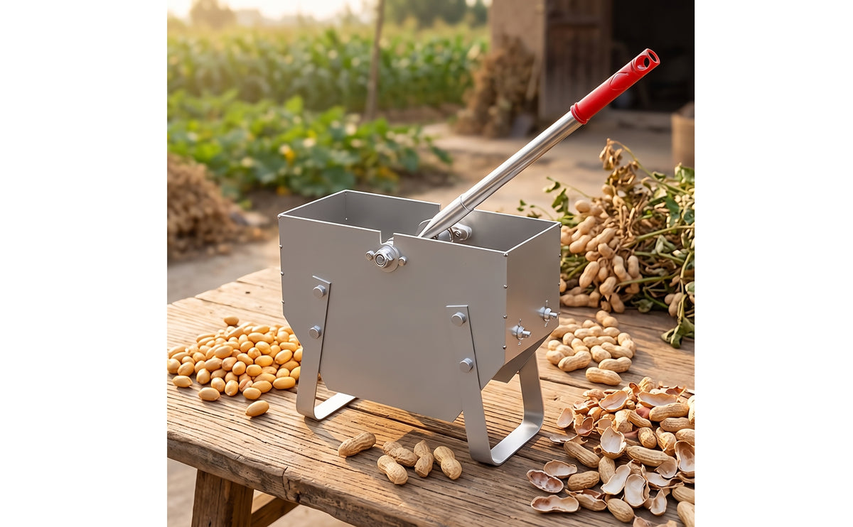 Heavy Duty Hand-Cranked Peanut Sheller Tabletop Manual Peanut Sheller Compact Shelling Machine Portable for Homesteaders