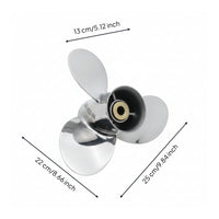 Outboard Motor Propeller Resistant Propeller with Splined Hub Marine-Grade for Boat Owners, Boaters