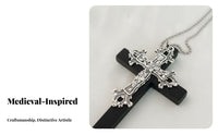 Large Cross medallion Original Design Statement Cross medallion chain Intricate Detailing