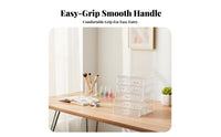 Clear Multi-Drawer Compact Storage Unit Removable Drawers Desktop Organizer