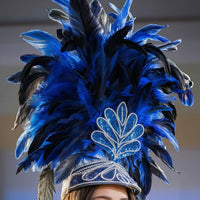 Feather Headpiece Glittery Feather Headband Sparkling Hair Accessory for Entertainers, Partygoers, Dance Performances